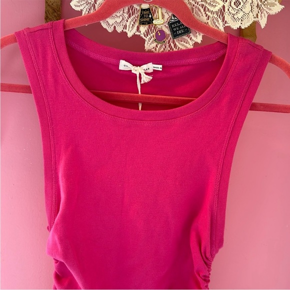 Good American Ruched Hot Pink Dress - Picture 5 of 8